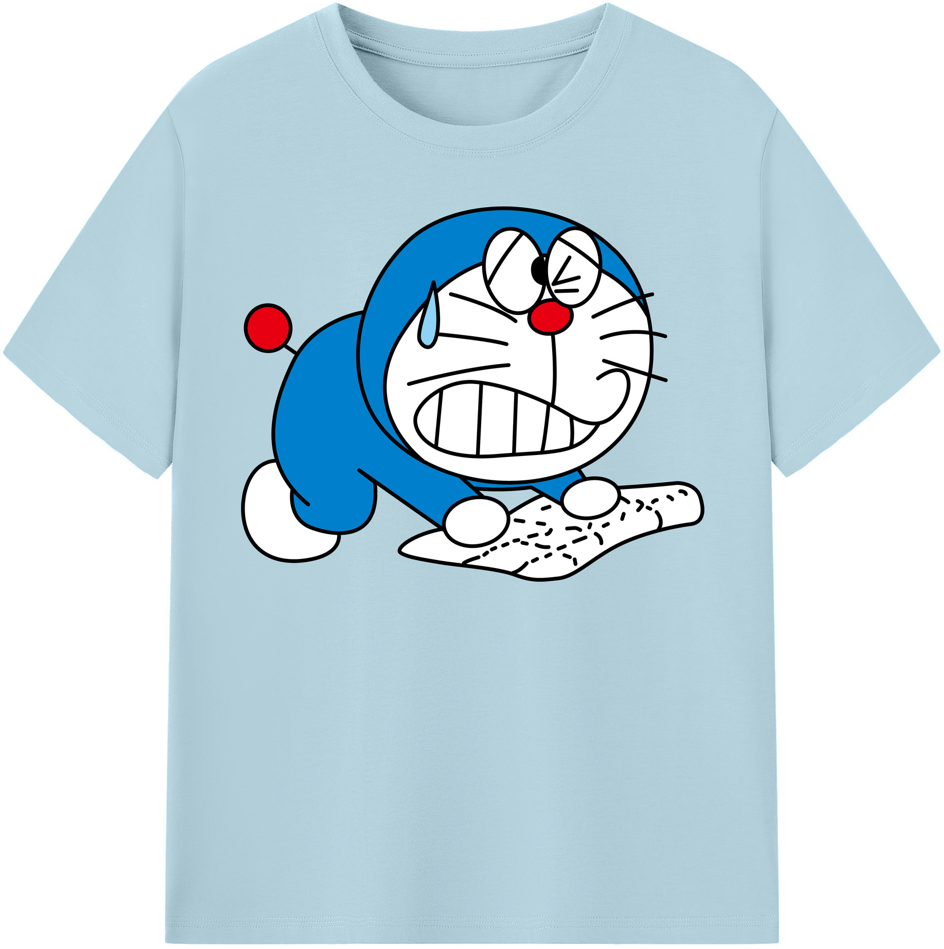 （画像用） ドラえもん Doraemon 綿100％半袖Tシャツ（フロントプリント）